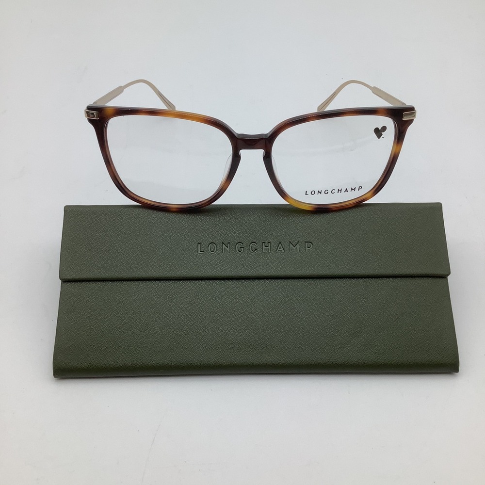 Longchamp LO2661 N 214 Havana‎ Tortoise Gold Eyeglasses Frames 54-15-140 NEW